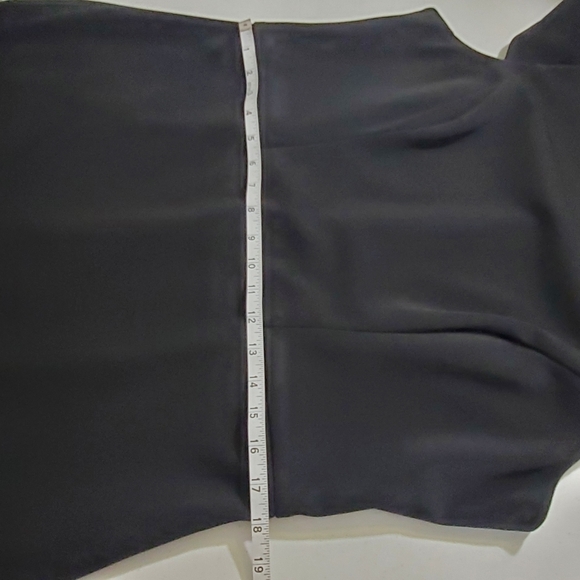 Vince Camuto Cut Out Cap Sleeve Black Dress Size 16 Sheath Cocktails Evening - Picture 7 of 14